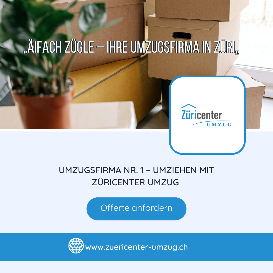 Reinigung mit und Abnahmegarantie Umzugsfirma Zürich